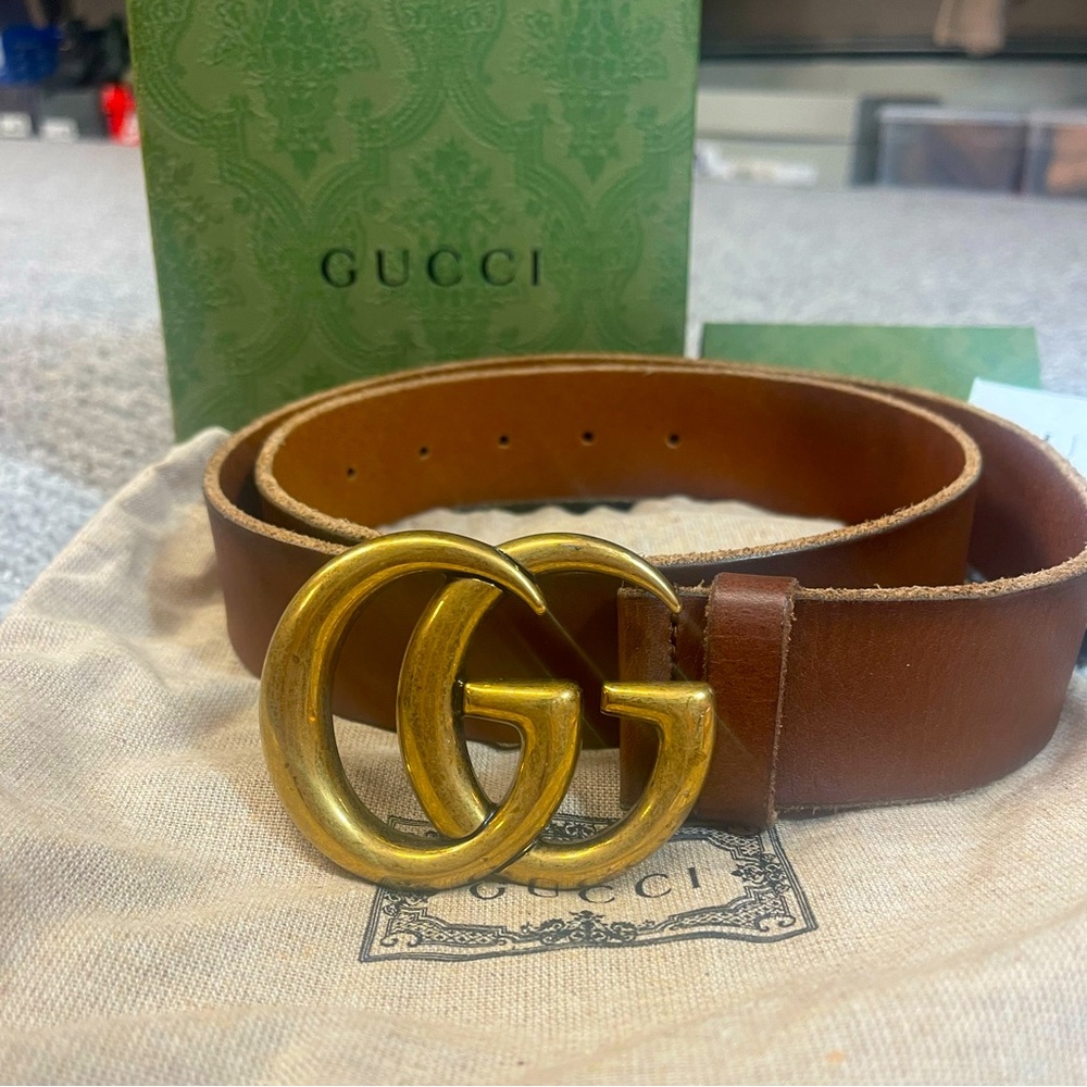 Authentic Brown Gucci Belt